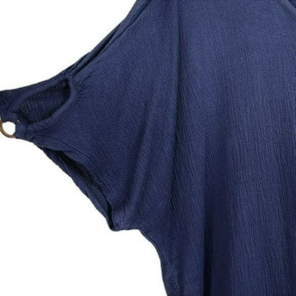 NWT French Laundry PLUS Dolman Sleeve Smock Waist Blouse Top - Picture 4 of 4